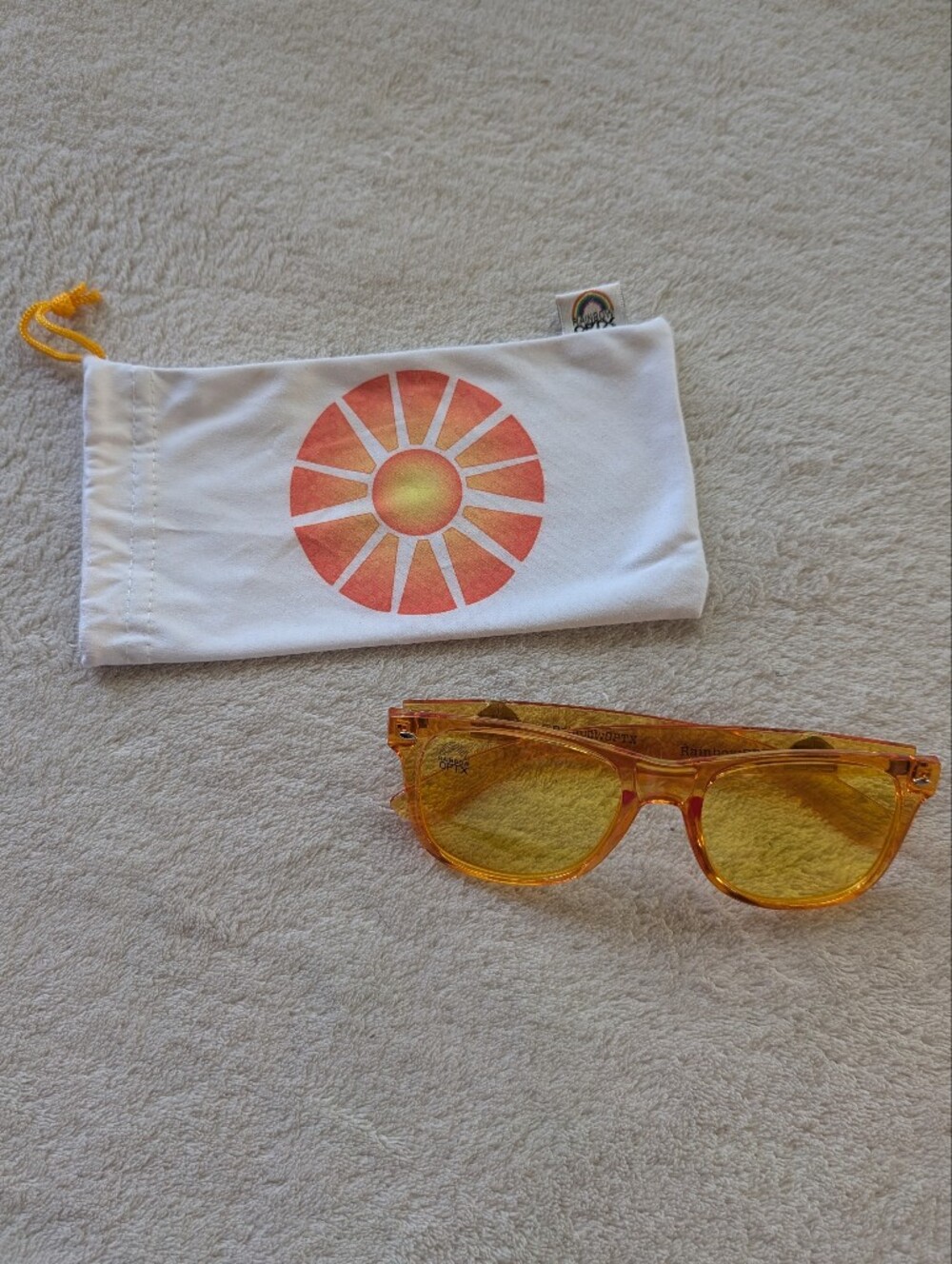 Rainbow OPTX Yellow Sunglasses